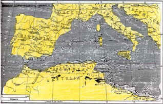 L'Impero Cartaginese all'inizio della Prima Guerra Punica (264 a.C.)